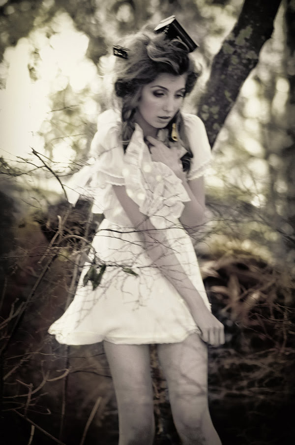 Alice's Dreamtime; Winter Fashion Editorial, Piano in Hair