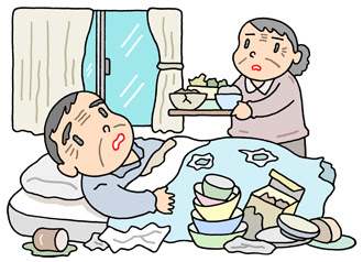 無料イラスト アップロード 介護 認認介護 認知症 老老介護 介護難民 介護問題 のイラスト 無料で使える フリーイラスト ウェブ素材 画像集 プリントグッズ紹介