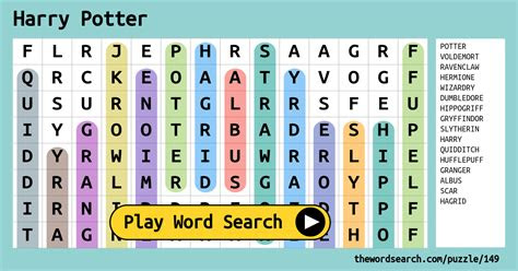 All of the books were published by scholastic between september 1998 and july 2007. very hard word searches printable mega harry potter word mega harry