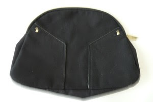 YVES-SAINT-LAURENT-BLACK-COTTON-GOLDEN-ZIPPER-COSMETIC-MAKE-UP-BAG