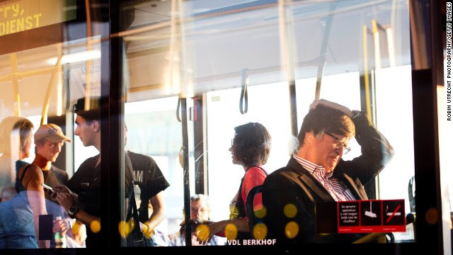 Family members of those aboard Flight 17 leave Schiphol Airport near Amsterdam, Netherlands.