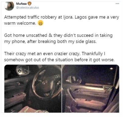 How I Was Almost Robbed By Traffic Robbers -Twitter User Narrates