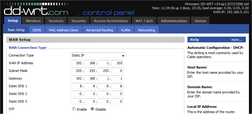 adsl router configuration. Should the ADSL router be set