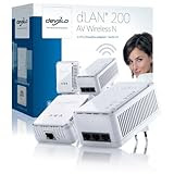 Devolo dLAN 200 AV Wireless N Starter Kit (3-Port-Switch - Ethernet, HomePlug AV, Netzwerk aus der Steckdose)