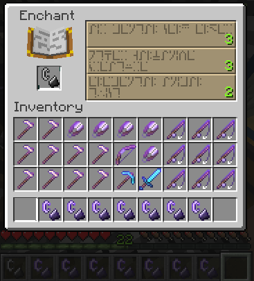 [REQ] Custom item enchantments via enchanting tables 