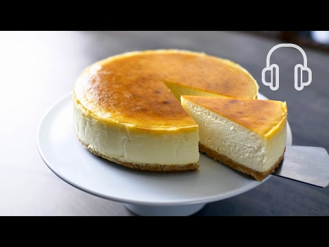 VIDEO : new york cheesecake | asmr cooking sounds - ingredients ø18cm serves 10 120g biscuits 60g melted butter 400g creamcheese 120g granulated sugar 200g sour cream 150ml ...