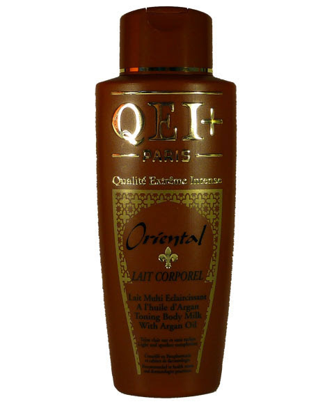 brightening milk and lotion | QEI Paris Oriental Toning Body Milk with 
