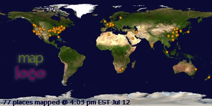 Profile Visitor Map - Click to view visits