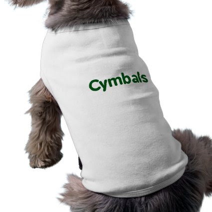 cymbals text green dog clothing