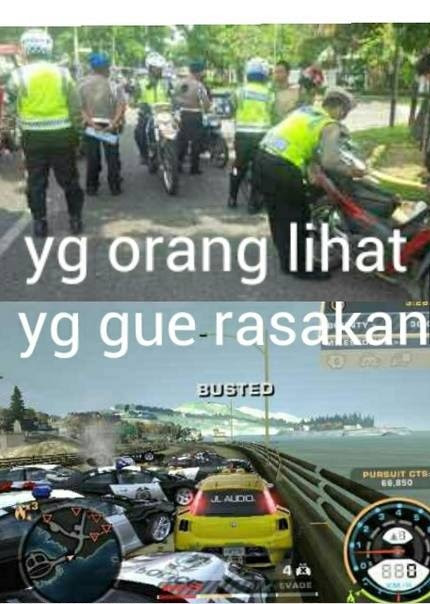 9 Gambar Meme Lucu Aksi Tilang Pak Polisi Ini Bikin Kamu Ketawa Ngakak Guling Guling