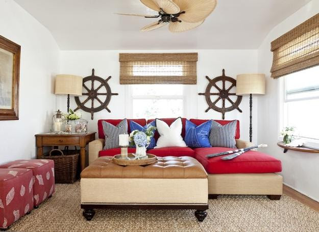Nautical Decor Ideas Enhanced by Vintage Ship Wheels and Handmade Themed Decorations Nautical Decor Ideas Enhanced by Vintage Ship Wheels and Handmade Themed Decorations