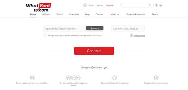 identifying a font - step 1
