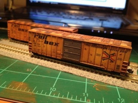 Model Railroading How-to: Weathering Model Train Cars 