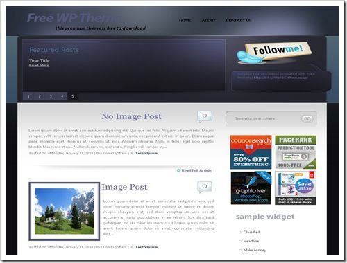 Silverstar Blogger Template