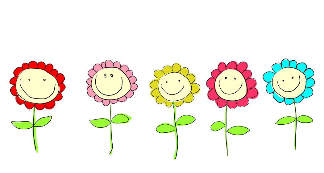 Smiling Flowers Clip Art Clip Art Library