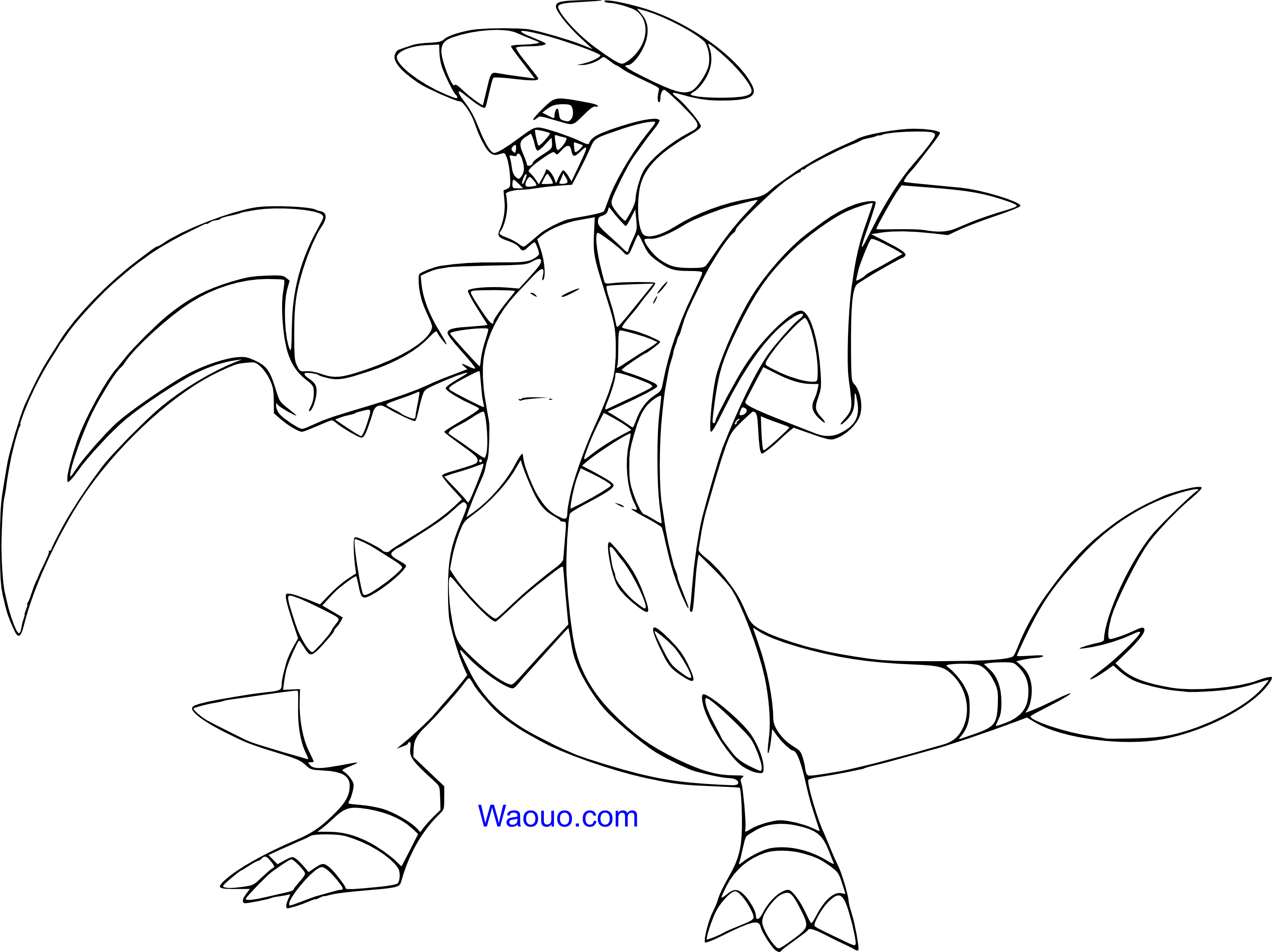 coloriagemegacarchacrokpokemon