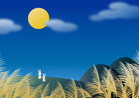 お月見 素材 イラスト 彩クリweb