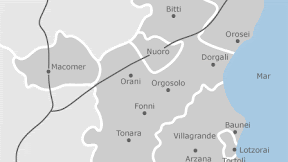 Cartina Provincia Di Nuoro