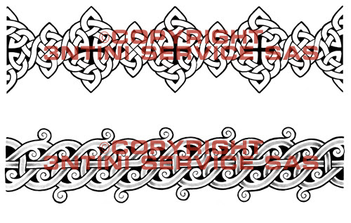 2 x Tattoo flashes - Celtic Tribal Armbands