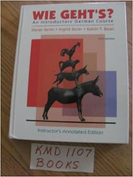 Wie Geht S An Introductory German Course 5th Edition Amazon Com Books