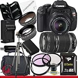 Canon EOS Rebel T3i 18 MP CMOS Digital SLR Camera w/ 18-55mm IS II & 55-250 IS II Lens Kit Package 6