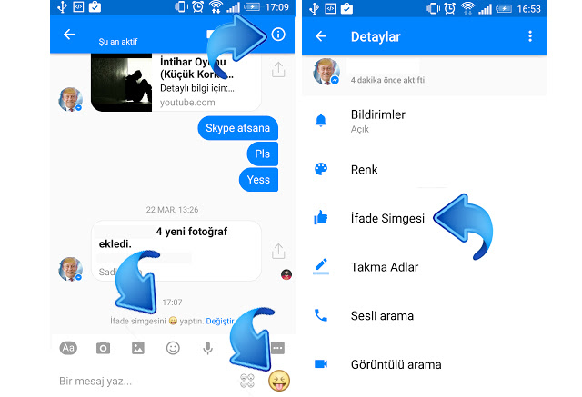 Facebook Messenger emoji kısa yolunu değiştirmek Facebook Messenger emoji kısa yolunu değiştirmek