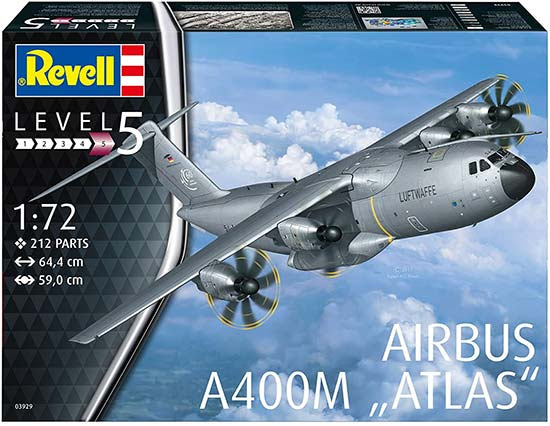 Revell 1/72 AIRBUS A400M 'ATLAS' (03929) English Manual, Color Guide & Paint Conversion Chart