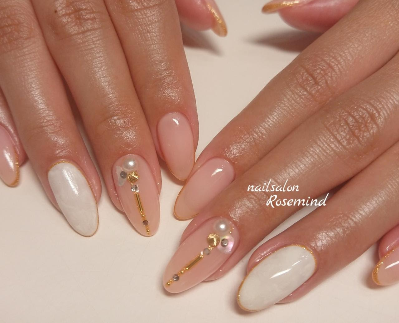 春 夏 ネイル 19 ロングネイル ピンクネイル フェミニンネイル 可愛い 阿南市 ネイルサロン Nail Salon Rosemind