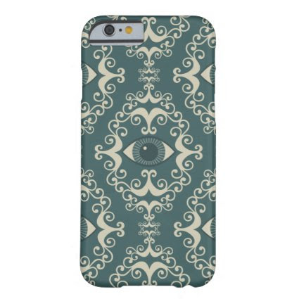 Good luck damask evil eye teal hipster pattern iPhone 6 case