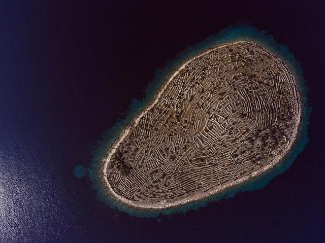 Unik ! Pulau Kroasia ini Tampak Seperti Sebuah Sidik Jari Raksasa