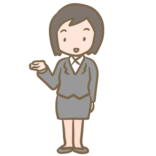 ご案内 女性 のイラスト かわいいフリー素材が無料のイラストレイン