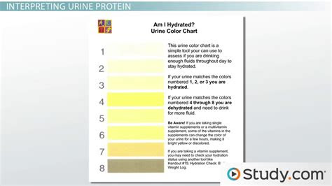 Check the ketone test strip's color against the chart that came with your kit. urine test types ph ketones proteins and cells video lesson