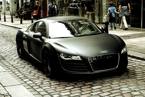 My Dream Car! Matte black Audi R8 (500x333) : carporn