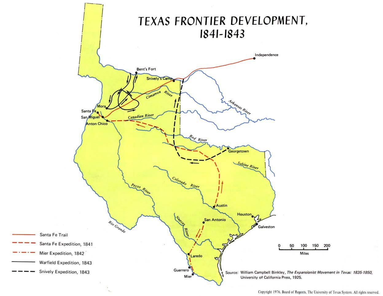Texas Historical Maps Perry Castañeda Map Collection Ut