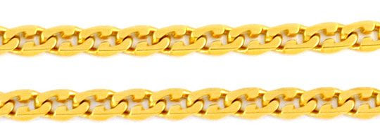 Originalfoto VARIATION FLACHPANZERKETTE GELBGOLD 18K/750 LUXUS! NEU!