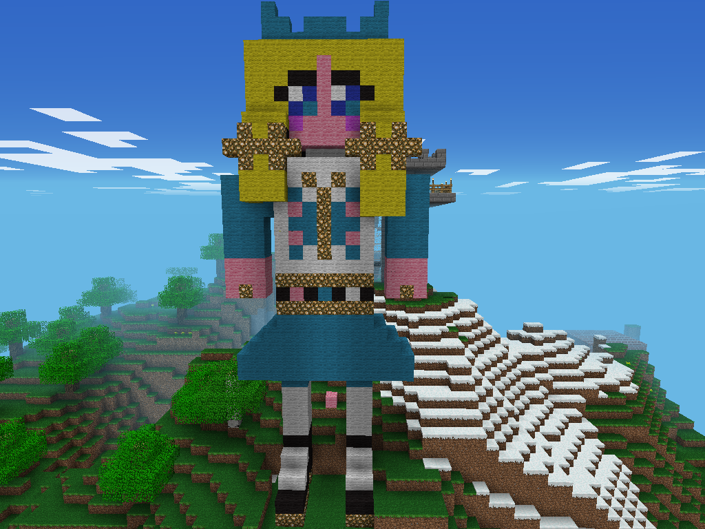 Cute girl Statue MCPE Show Your Creation Minecraft 