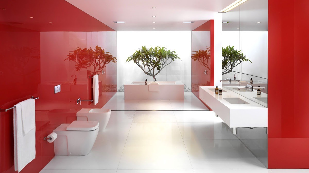 23 Red Bathrooms Design Ideas With Tips To Decorate And