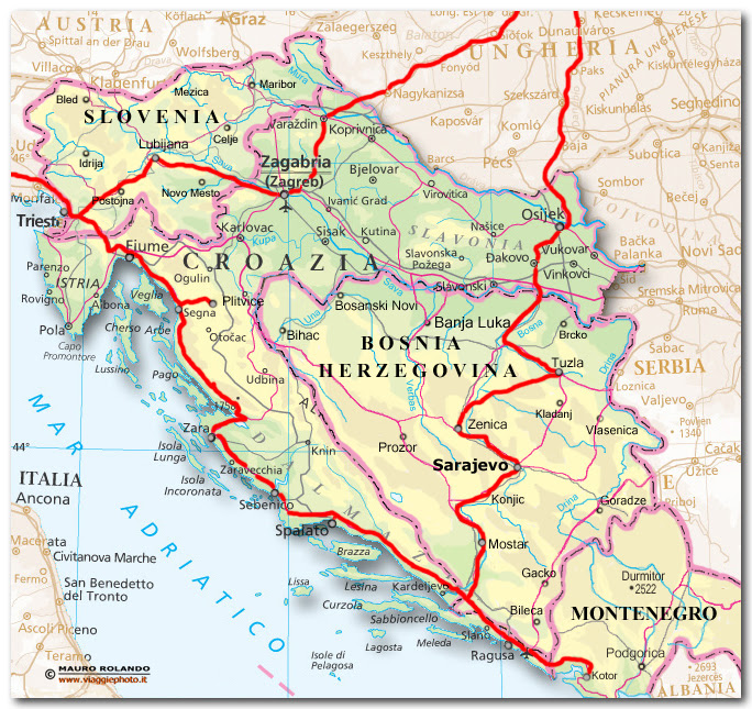 Cartina Geografica Jugoslavia