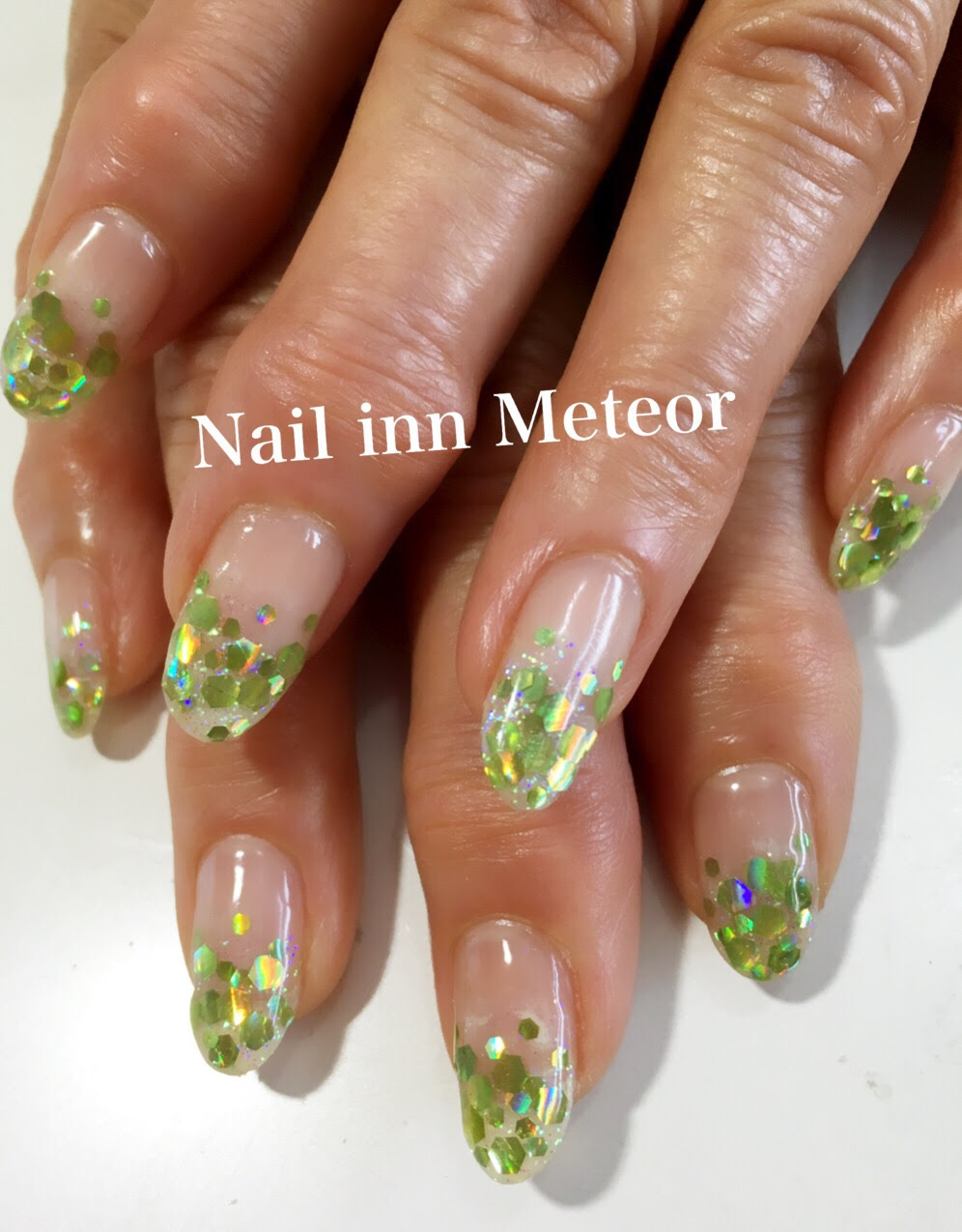 ラメ ホログラム グラデーション Nail Inn Meteor 大府市のネイルサロン