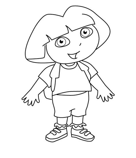coloring dora