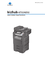 Konica Minolta Bizhub 4050 Driver : bizhub C4050i | KONICA MINOLTA / Bizhub 4020 bizhub 4050 ...