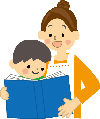 本の読み聞かせのイラスト 無料イラスト フリー素材