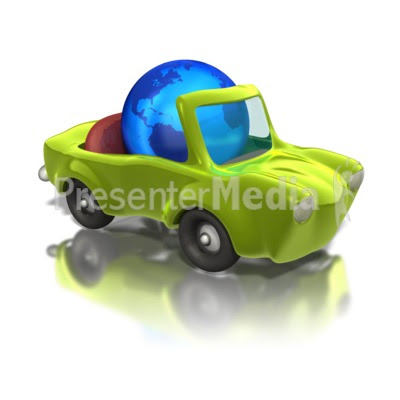 Earth Friendly Car Presentation clipart