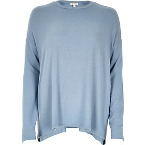 Light blue casual swing top