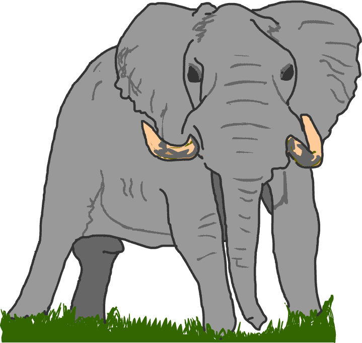 象 ゾウ イラスト 無料