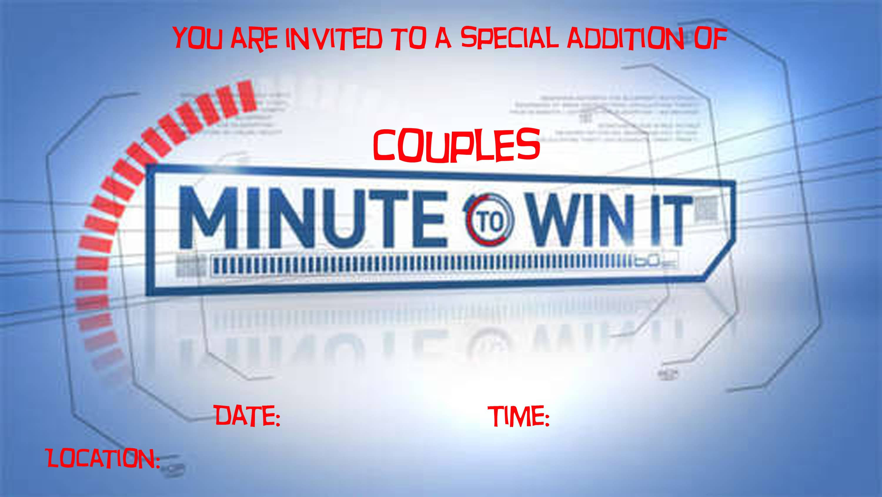 Couples Minute to Win It
