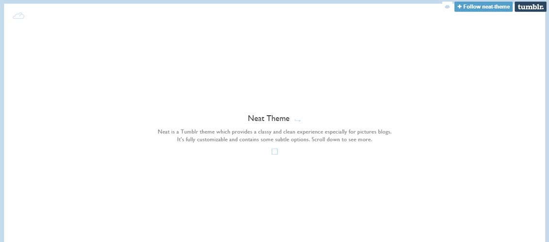 Neat Tumblr Theme