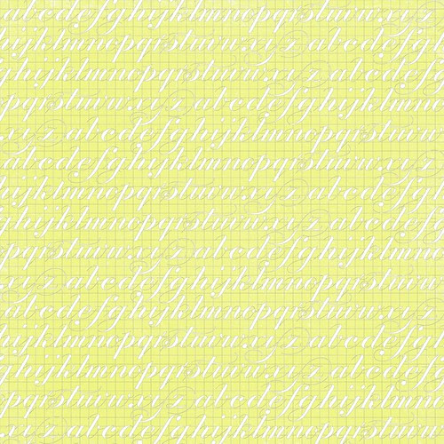 11 Chartreuse GF typography script paper 12 and a half inch 350 dpi