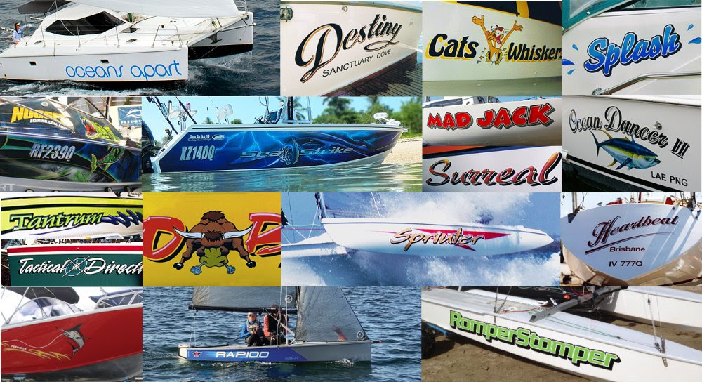 Shop Custom Boat Name Stickers Online | Boat Names Australia