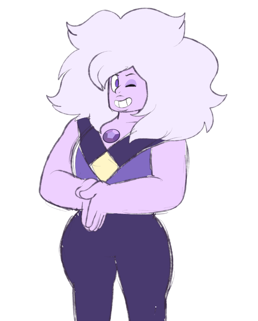 i love this amethyst.. and i’m not saying she has a lightsaber for a weapon.. but i’m not not saying that she has a lightsaber for a weapon